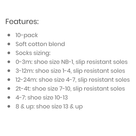 Carter’s Boys Striped 10-Pack Crew Socks - Picture 2 of 2